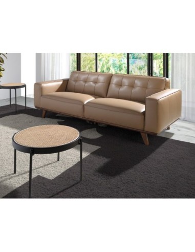 Sofá Chester 3 plazas piel arena