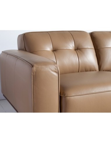 Sofá Chester 3 plazas piel arena