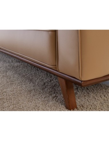 Sofá Chester 3 plazas piel arena