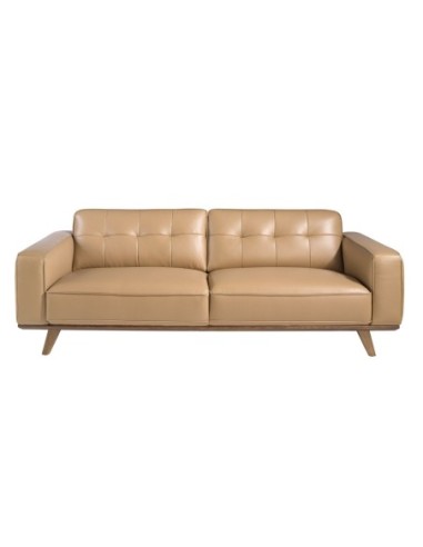 Sofá Chester 3 plazas piel arena