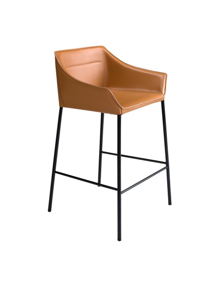 Taburete polipiel marrón