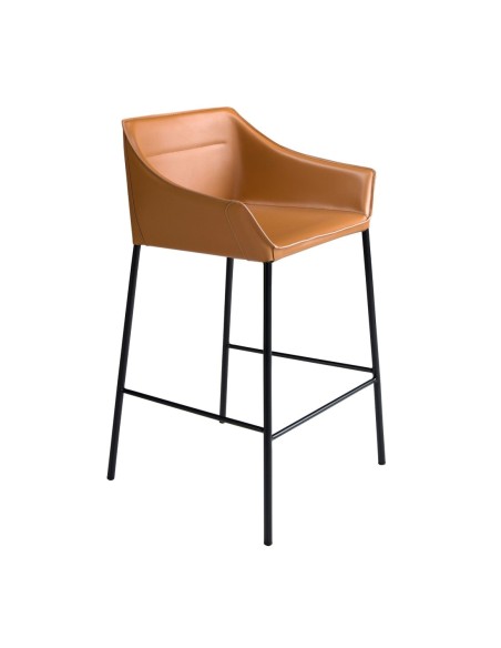 Taburete polipiel marrón