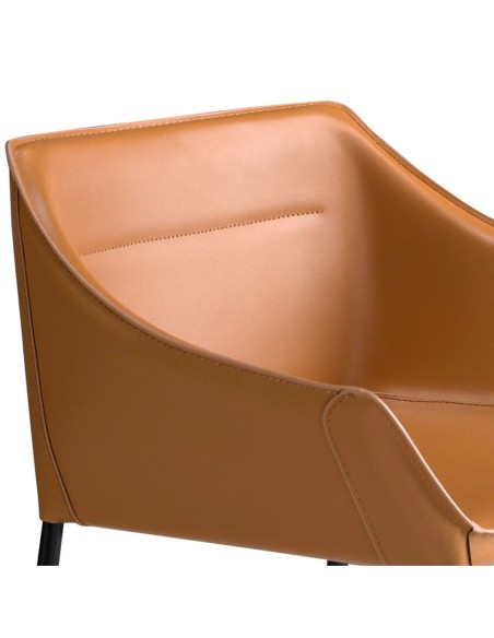 Taburete polipiel marrón