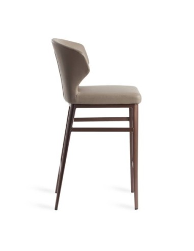 Taburete polipiel visón oscuro