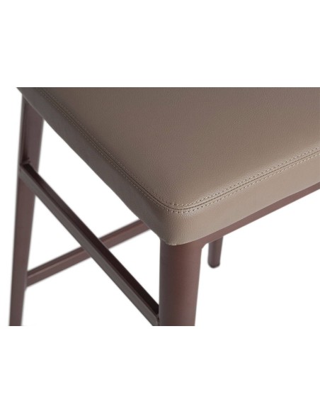 Taburete polipiel visón oscuro