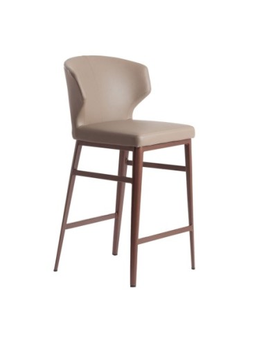 Taburete polipiel visón oscuro