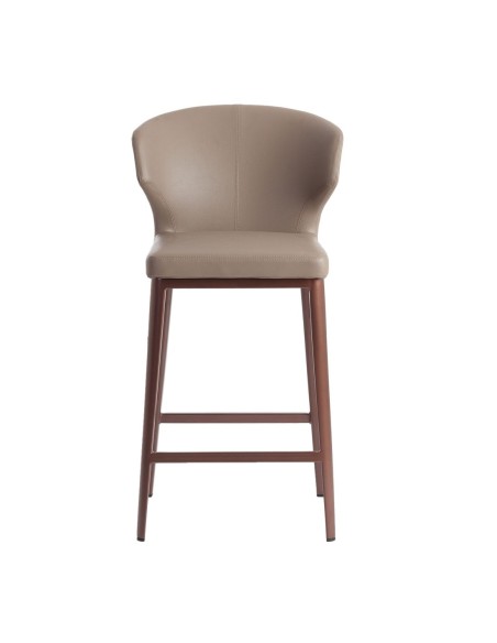 Taburete polipiel visón oscuro