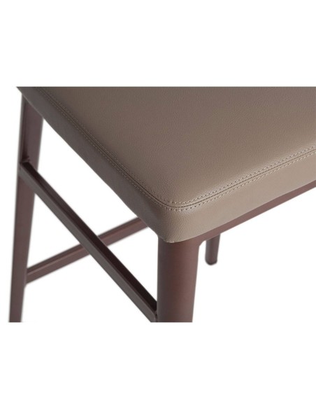 Taburete polipiel visón oscuro