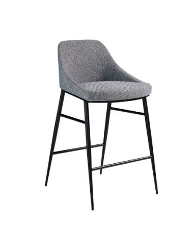 Taburete tela gris