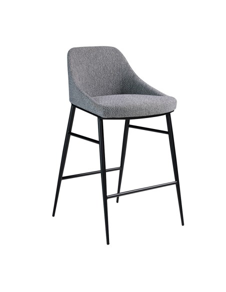 Taburete tela gris
