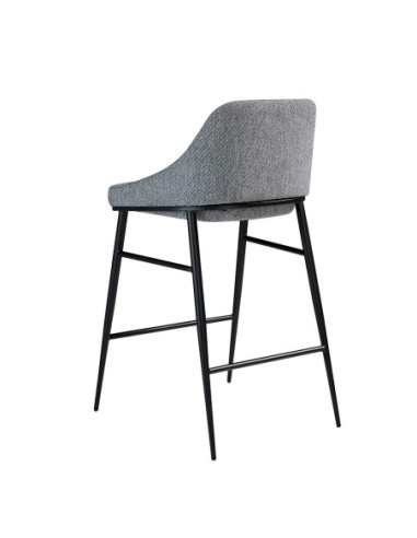 Taburete tela gris