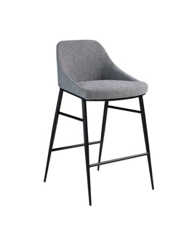 Taburete tela gris
