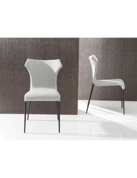 Silla polipiel blanco