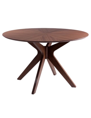 Mesa de comedor moderna redonda con pie central...