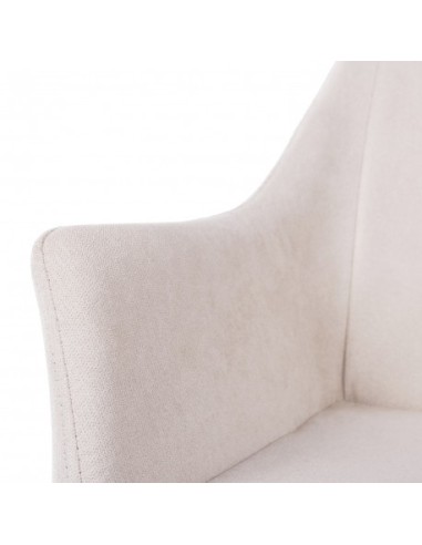 Sillón de comedor tapizado en color mostaza,...