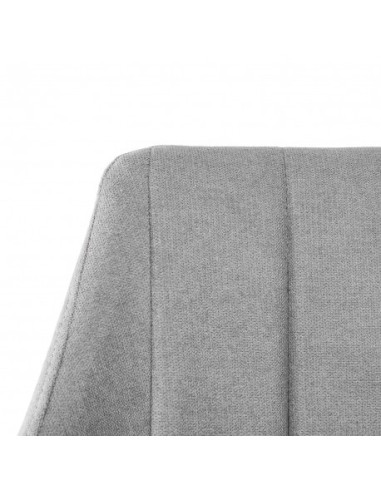 Sillón de comedor tapizado en color mostaza,...