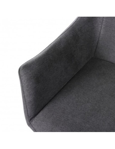 Sillón de comedor tapizado en color mostaza,...