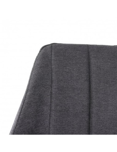 Sillón de comedor tapizado en color mostaza,...