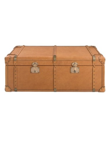 Baúl piel marrón