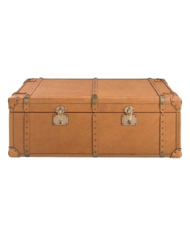 Baúl piel marrón