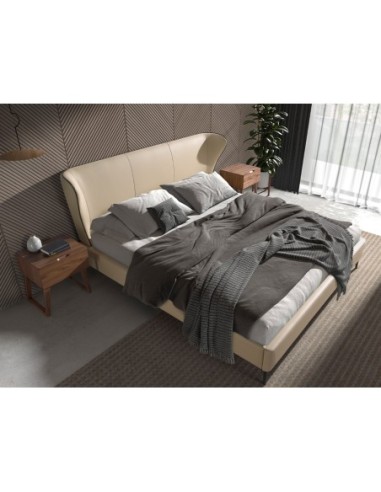 Cama polipiel color crema
