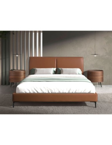 Cama polipiel color marrón