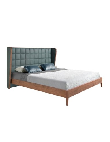 Cama polipiel color verde oscuro