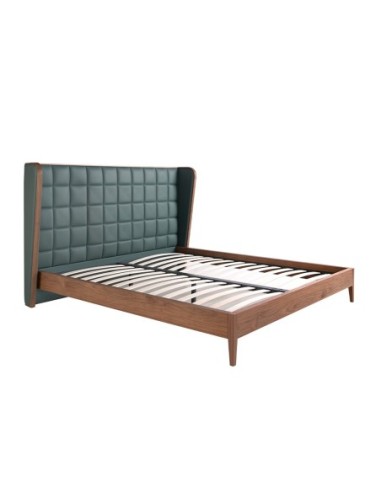 Cama polipiel color verde oscuro