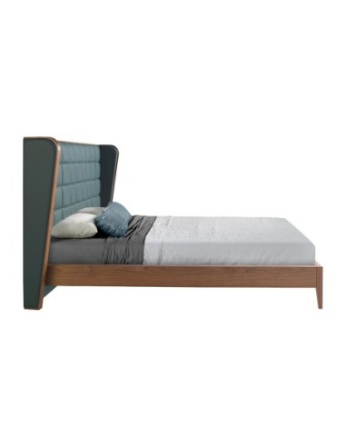 Cama polipiel color verde oscuro