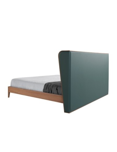 Cama polipiel color verde oscuro