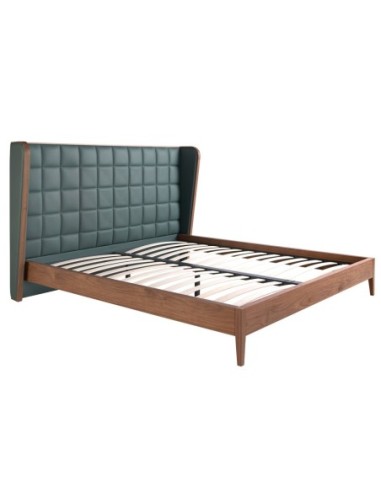Cama polipiel color verde oscuro