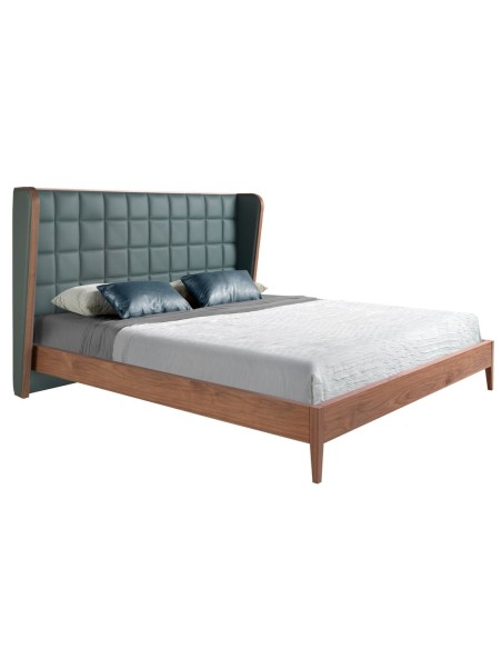 Cama polipiel color verde oscuro
