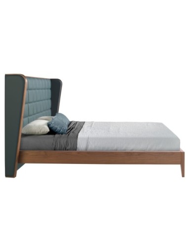 Cama polipiel color verde oscuro