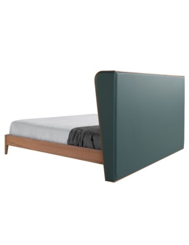 Cama polipiel color verde oscuro