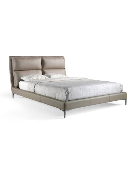 Cama polipiel color visón