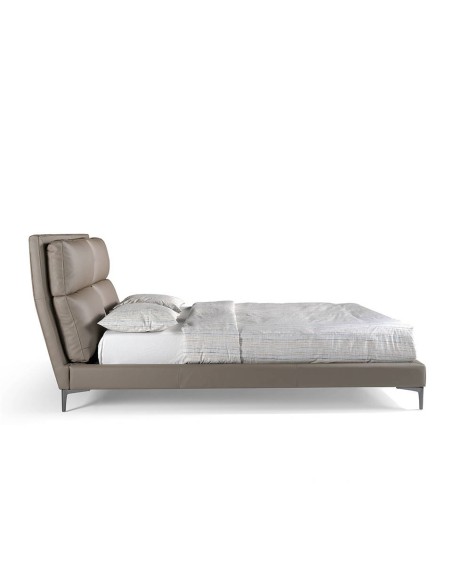 Cama polipiel color visón
