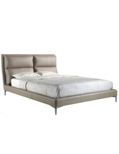 Cama polipiel color visón