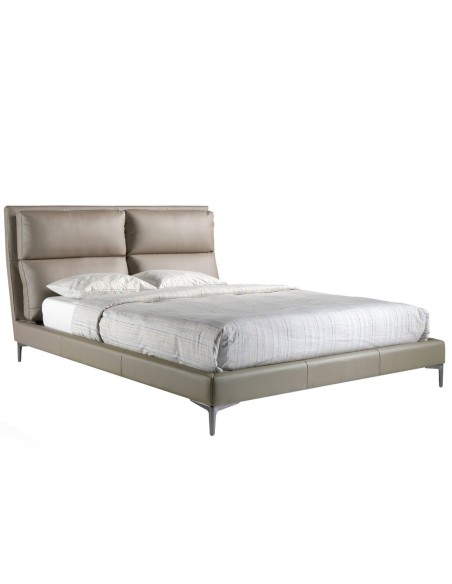 Cama polipiel color visón