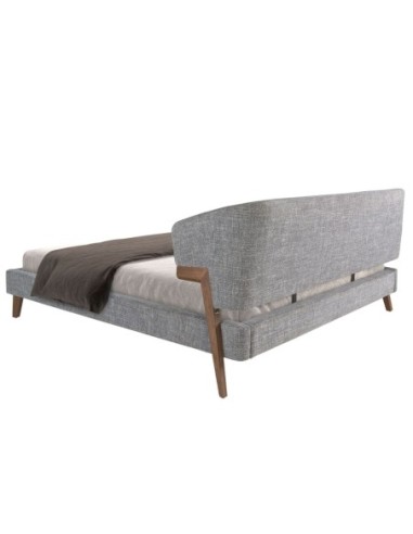 Cama tela color gris