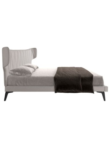Cama tela color gris claro