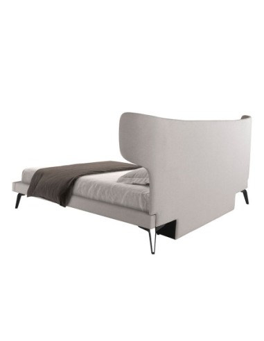 Cama tela color gris claro