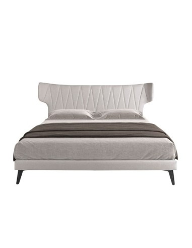 Cama tela color gris claro