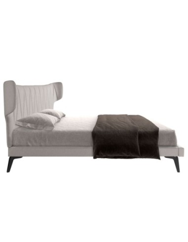 Cama tela color gris claro