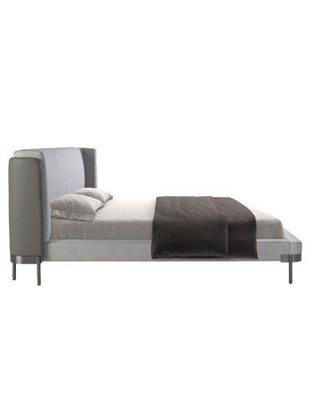 Cama tela color gris claro