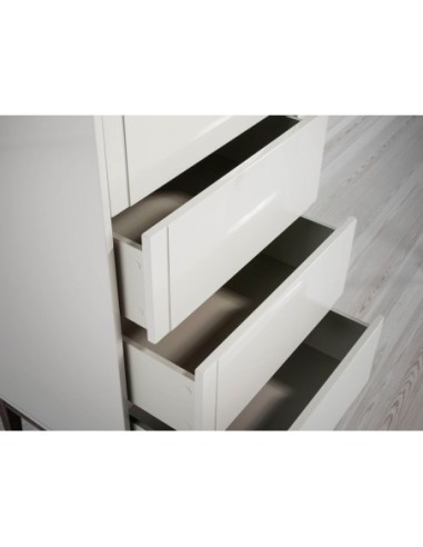 Chifonier madera beige y nogal