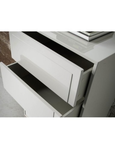 Chifonier madera beige y nogal