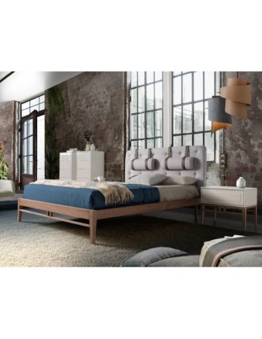 Chifonier madera beige y nogal