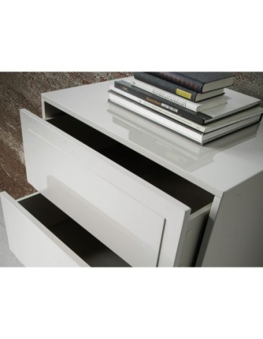 Chifonier madera beige y nogal