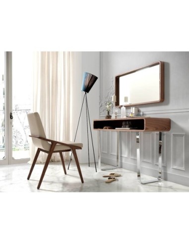 Espejo pared rectangular nogal