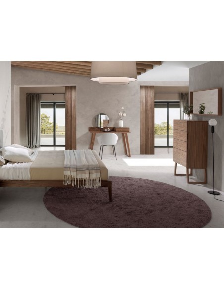 Espejo pared rectangular nogal